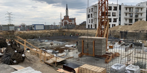 Realizacja konstrukcji żelbetowej budynku mieszkalnego Radzymin ul. Słowackiego